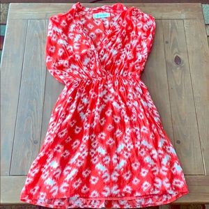 Red Patterned Summer Dress